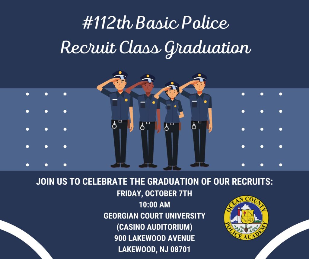 112th Basic Police Recruit Class Graduation Ocean County Police Academy 8419